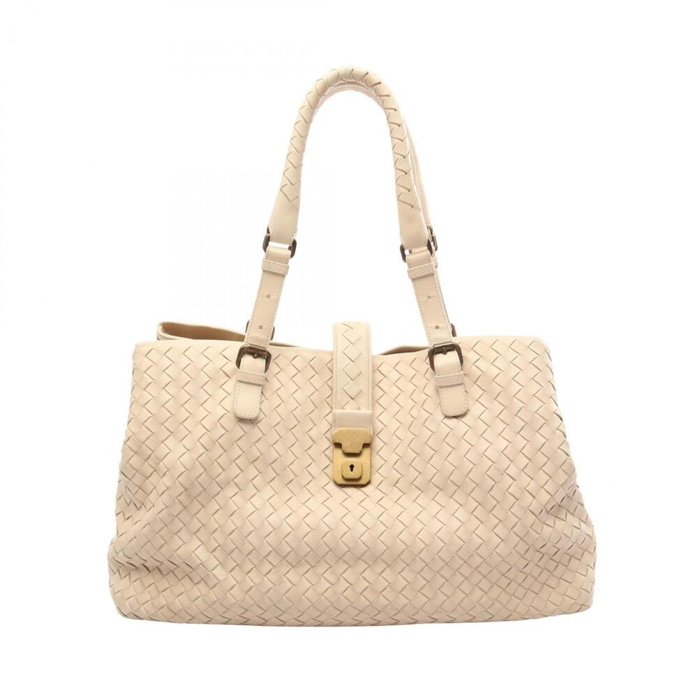 Bottega Veneta Intrecciato Tote Bag/Handbag, Leather, Women's, Beige